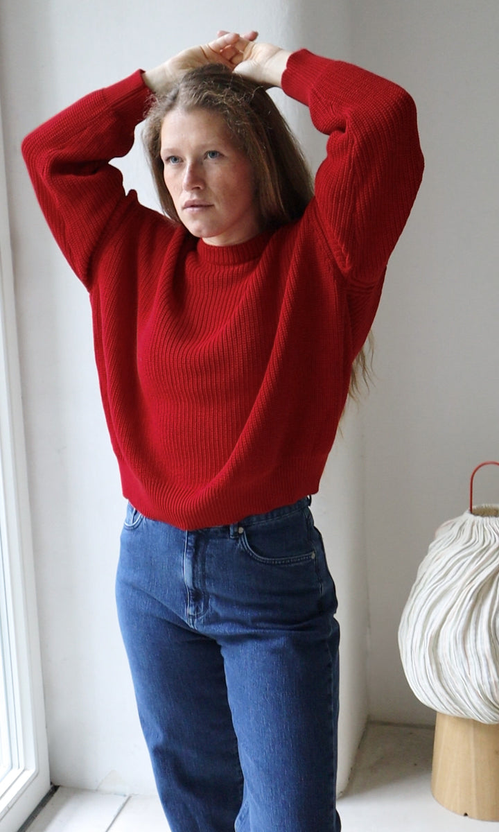 Strickpullover aus Bio Baumwolle