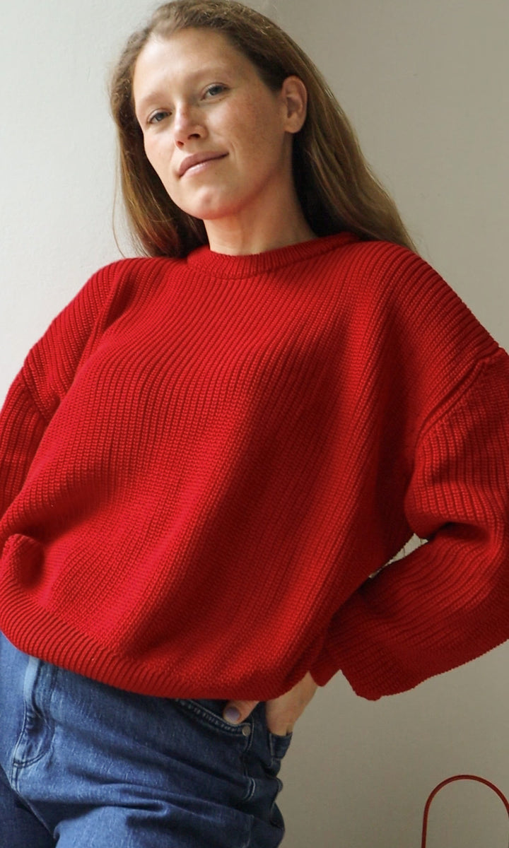 Strickpullover aus Bio Baumwolle