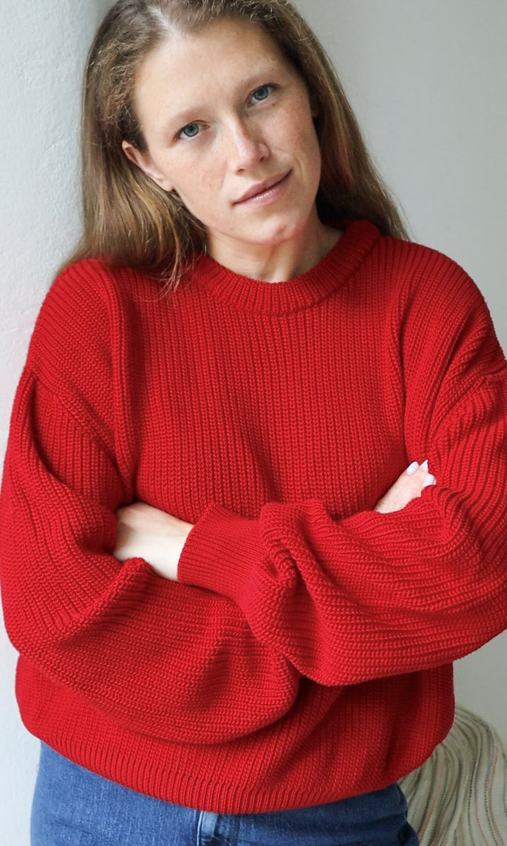 Strickpullover aus Bio Baumwolle