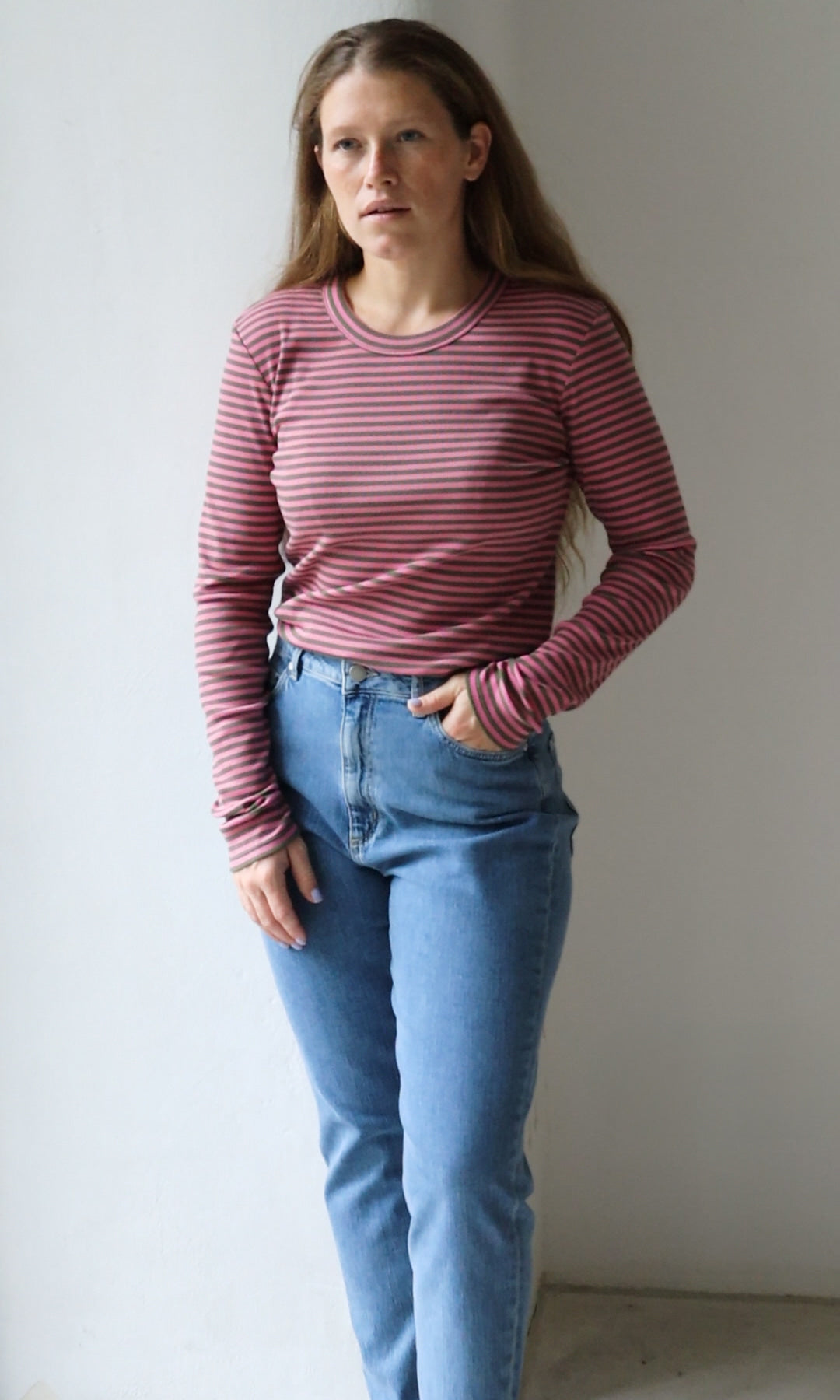Gestreiftes Langarmshirt Zoé