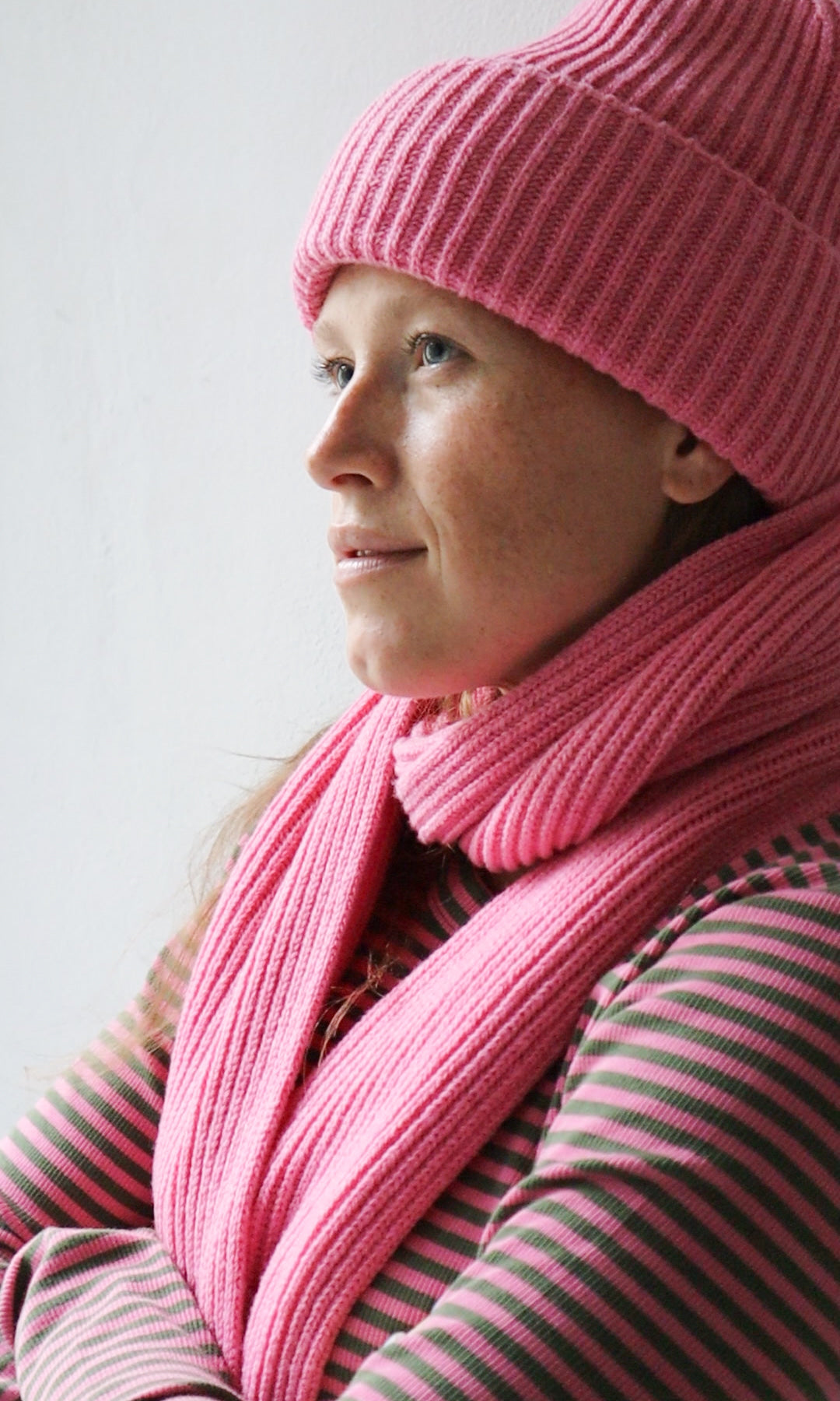 Strickmütze aus Baumwolle