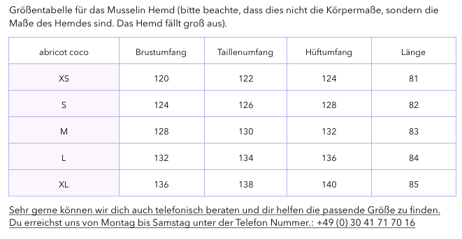 Oversized Musselin Hemd