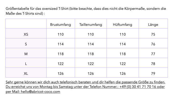 Oversized Still-Shirt - nur noch in XS & S verfügbar