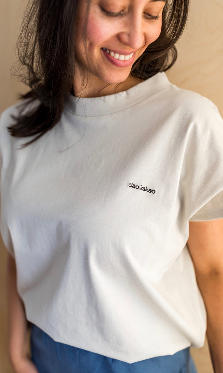 T-Shirt mit Stillfunktion ciao kakao - nur noch zwei L - abricot coco