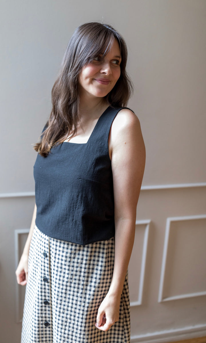 Trägertop aus Baumwolle (nur noch in XS, XL, XXL) - abricot coco