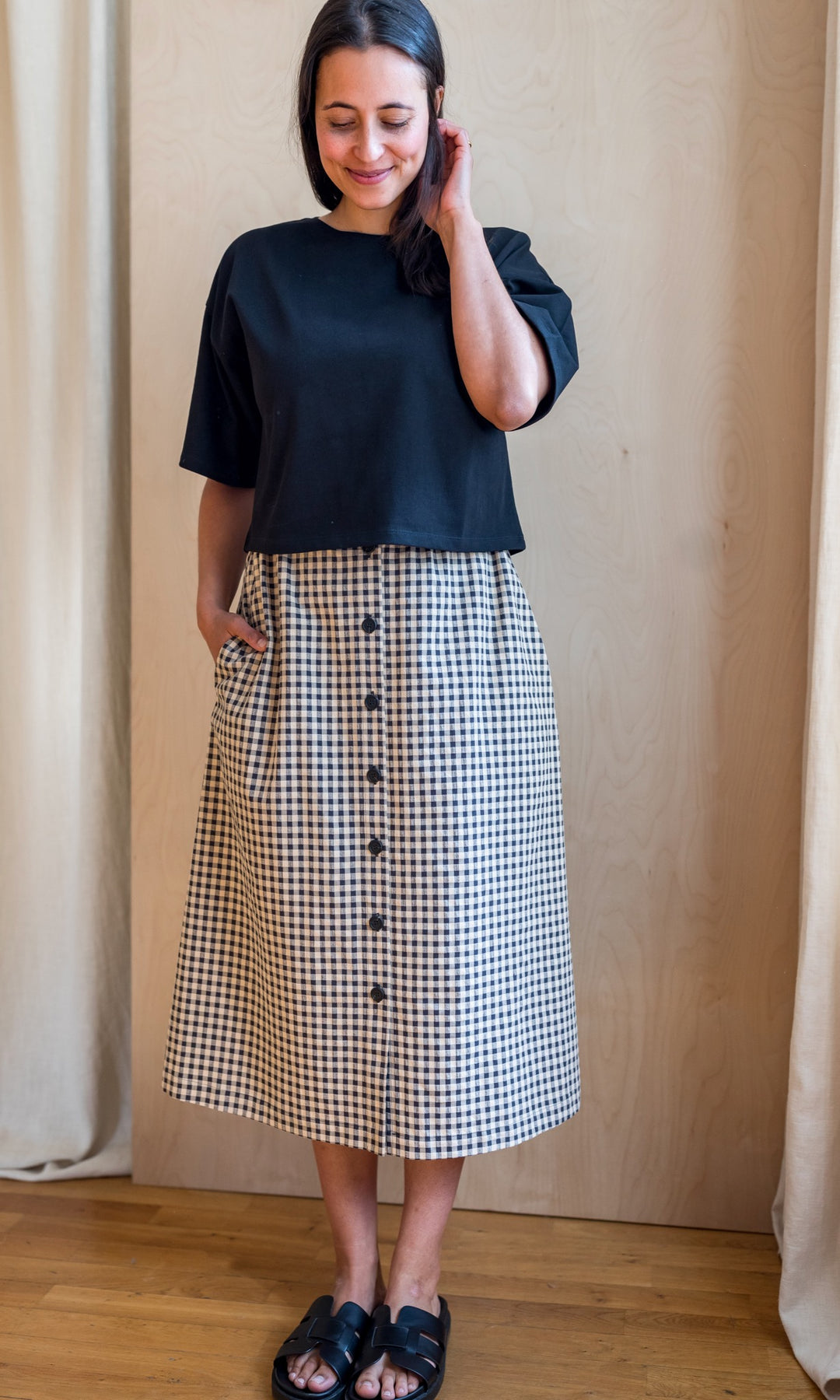 Cropped T-Shirt - abricot coco