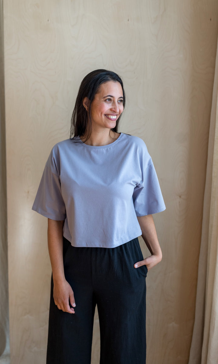 Cropped T-Shirt - abricot coco