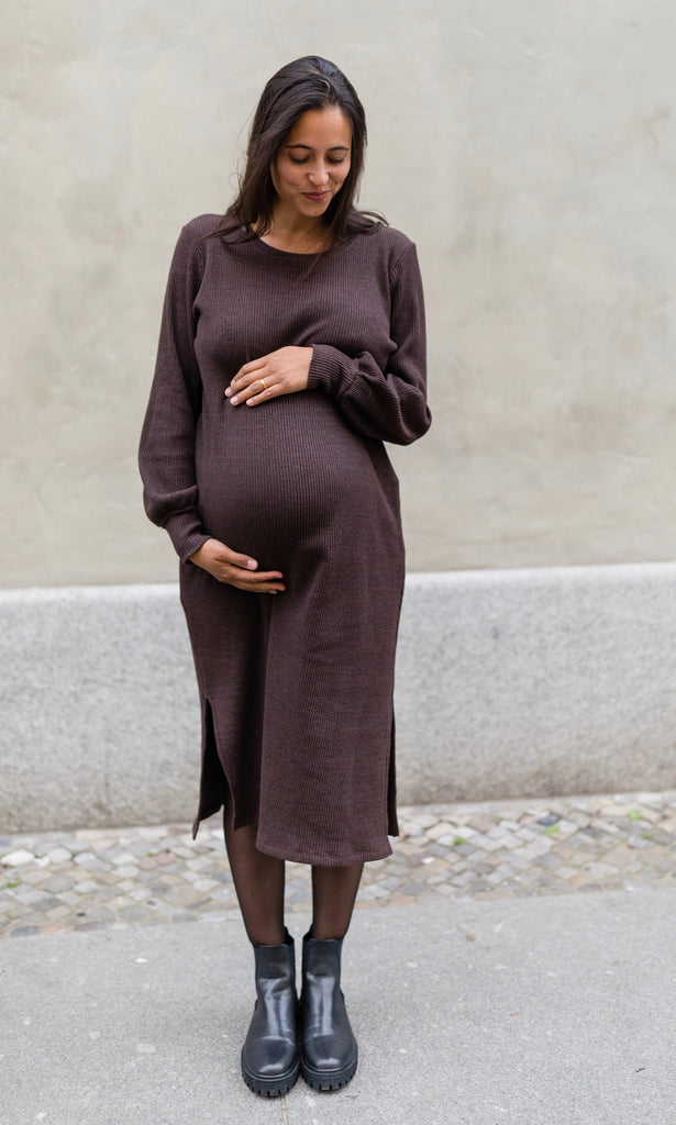 Schwangerschaftsmode, Schwangerschaftskleid, Strickkleid Jules